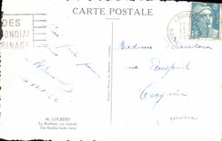 CPA Lourdes La Basilique vue laterale 