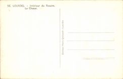 CPA Lourdes Interieur du Rosaire Le Choeur 