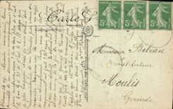 CPA Env de Cauterets Cascades de Lutour 