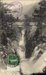 CPA Environs de Cauterets Le Grouffre du Pont d'Espagne 