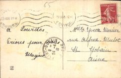 CPA Lourdes La Vierge Couronnee 