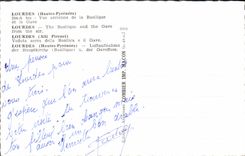 CPA Lourdes Hautes Pyrenees Vue aerienne de la Basilique et le Gave 