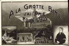 CPA A la Grotte Benie J'Ai Prie Pour Vous 