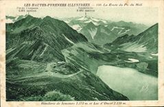 CPA Les Hautes Pyrenees Illustrees La Route du Pic du Midi 