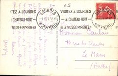 CPA Lourdes La Basilique et le Gave 