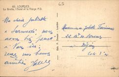 CPA Lourdes La Grotte l'Autel et la Vierge 