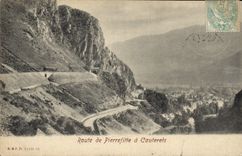 CPA Route de Pierrefitte a Cauterets 