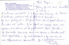 CPA Souvenir de Lourdes 