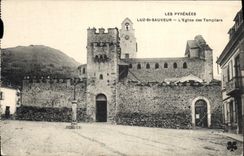 CPA Luz St Sauveur L'Eglise des Templiers 