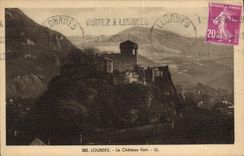 CPA Lourdes Le Chateau Fort 