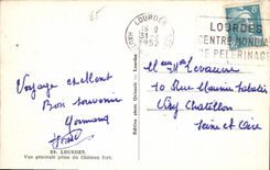 CPA Lourdes Vue generale prise du Chateau Fort 