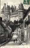 CPA Pierrefonds La Rue Notre Dame et la Chateau 