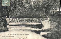 CPA Compiegne Banc de Napoleon 