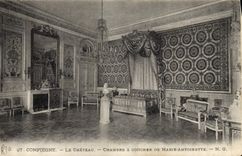CPA Compiegne Le Chateau Chambre a coucher de Marie Antoinette 