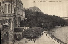 CPA Lourdes Les Piscines et le Gave 