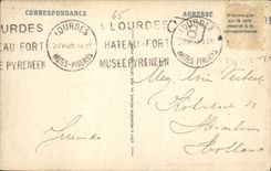 CPA Lourdes La Basilique Illuminee 