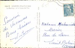 CPA Lourdes Htes Pyrenees La Basilique et le Gave de Pou 