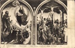 CPA Chantilly Musee Conde Diptyque execute pour Jeanne de France 
