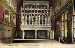 CPA Pierrefonds La Cheminee de la Salle des Preux 