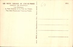 CPA Chateau de Chantilly Les Chateaux le Petit Chateau et la Tour du Tresor 