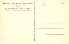 CPA Chateau de Chantilly Les Chateaux le Petit Chateau et la Tour du Tresor 