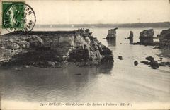 CPA Royan Cote d'Argent Les Rochers a Vallieres 
