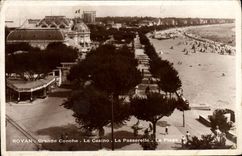 CPA Royan Grande Conche Le Casino La Passerelle La Plage 