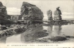 CPA Environs de Royan Vallieres Ensembles des Rochers isoles 