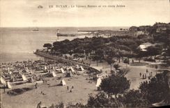 CPA Royan Le Square Botton et les deux Jetees 
