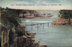 CPA Royan Cote d'Argent Les Rochers de Vallieres 