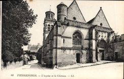 CPA Pierrefonds L'Eglise et le Chateau 
