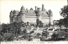 CPA Chateau de Pierrefonds Vue prise de la Route de Compiegne 