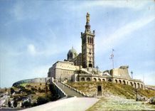 CPM Marseille Bouches du Rhone Basilique Notre Dame de la Garde 