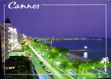 CPM Cannes AM La Croisette by Night 