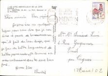 CPM Menton AM Le Port Garavan et la Frontiere 