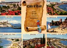 CPM Cote d'Azur Cannes Antibes Juan Les Pins La Napoule Grasse Cagnes sur Mer 