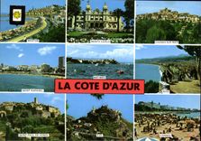 CPM La Cote d'Azur Menton Monte Carlo Cagnes sur Mer Saint Raphael Antibes Nice Saint Paul de Vence 