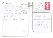 CPM Caen Calvados l'Hotel de Ville Abbaye aux Hommes fondee par Guillaume le Conquerant au XI siecle