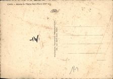 CPM Caen Abside de l'eglise Saint Pierre XVI S 