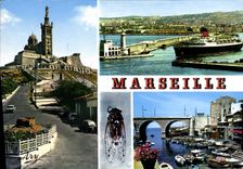 CPM Notre Dame de la Garde Depart d'un Courrier Vallon des Auffes 