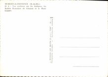 CPM St Remy de Provence B du Rh vue aerienne sur les Antiques les Ruines de Glanum et le Mont Gossie