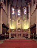 CPM Buglose Landes Sanctuaire Marial le Choeur de la Basilique 