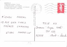 CPM Marseille Bouches du Rhone France le Palais de Justice les escaliers de la Gare Saint Charles la