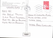 CPM Les Baux de provence la Citadelle Monument Charloun Rieu Poete Provencal qui a chante les Baux