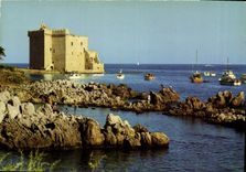 CPM Environs de Cannes Ruines du Vieux Chateau Fortifie de l'Abbaye de Lerins 