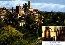 CPM Grasse cite des fleurs et des parfums la Vieille Ville Jardin des Plantes Alambics de la Parfume