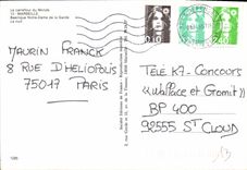 CPM Le Carrefour du monde Marseille Basilique Notre Dame de la Garde la nuit 