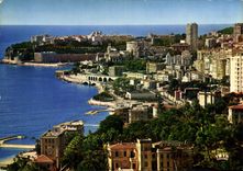 CPM Reflets de la Cote d'Azur Principaute de Monaco vue panoramique sur Monte Carlo et le Rocher 