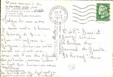 CPM La Cote d'Azur Cannes A M vue aerienne sur le Port et la plage du Mouret Rouge et le Boulevard E