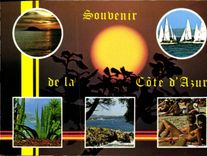 CPM Souvenir de la Cote d'Azur 
